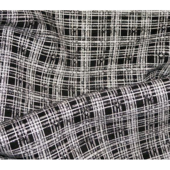 BLPGL206 White and Black Plaid