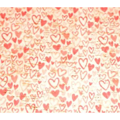 HCGL108 Hearts on White Cork