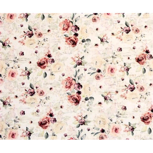 WCGL114 Roses on White Cork