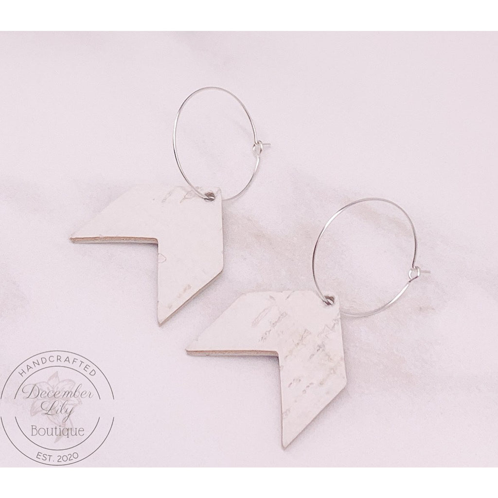 Aro de corcho blanco con forma de chevron