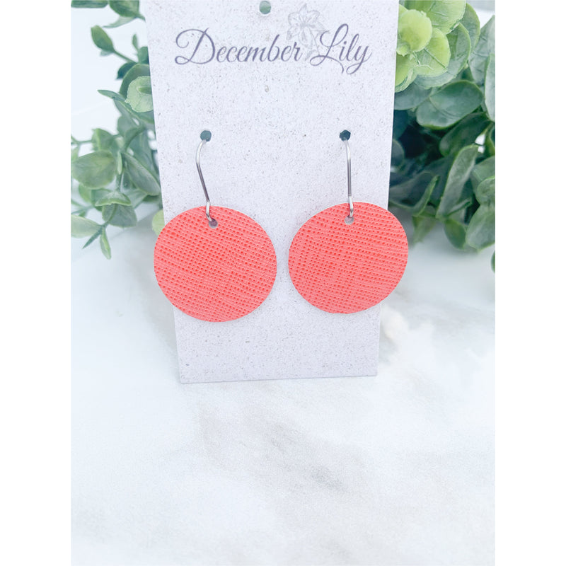 Mini Coral Saffiano redondo