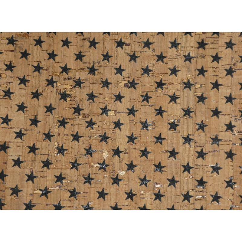 Estrellas negras sobre corcho natural