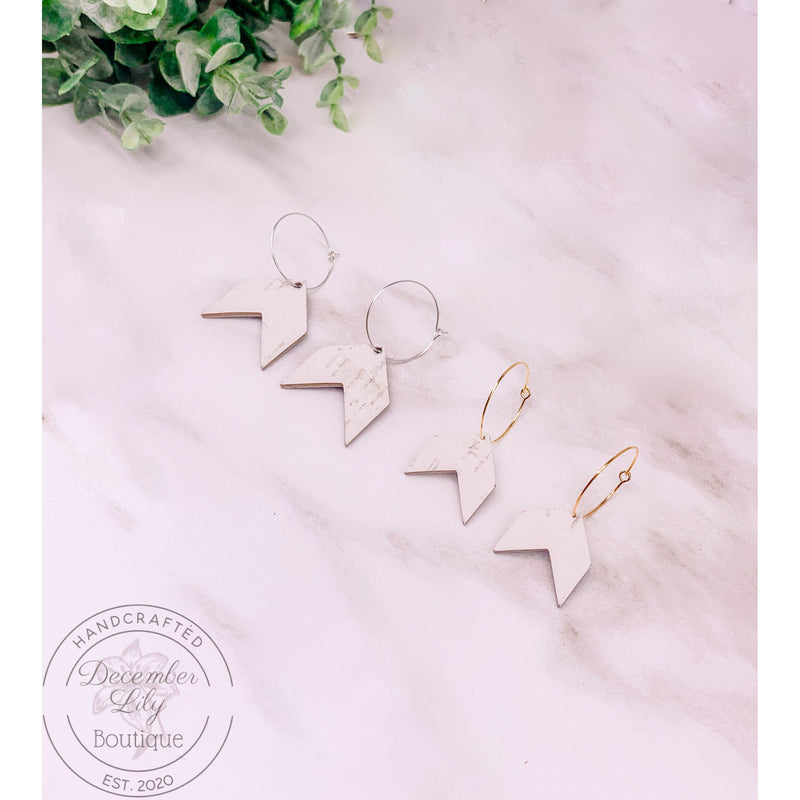 Aro de corcho blanco con forma de chevron